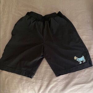 Kids Black GOAT Design Shorts